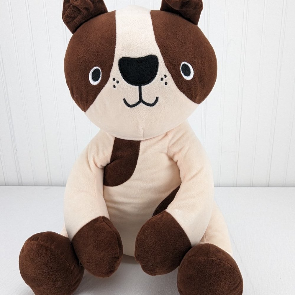 Your Zone Beige Brown Spots Puppy Dog Plush 16" Stuffed Animal 2020 Walmart